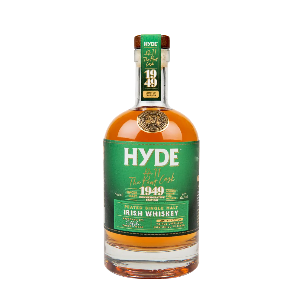 HYDE No.11 Peated Single Malt 43% 700 ml — Rokerige Ierse Whiskey bij Ad Fundum