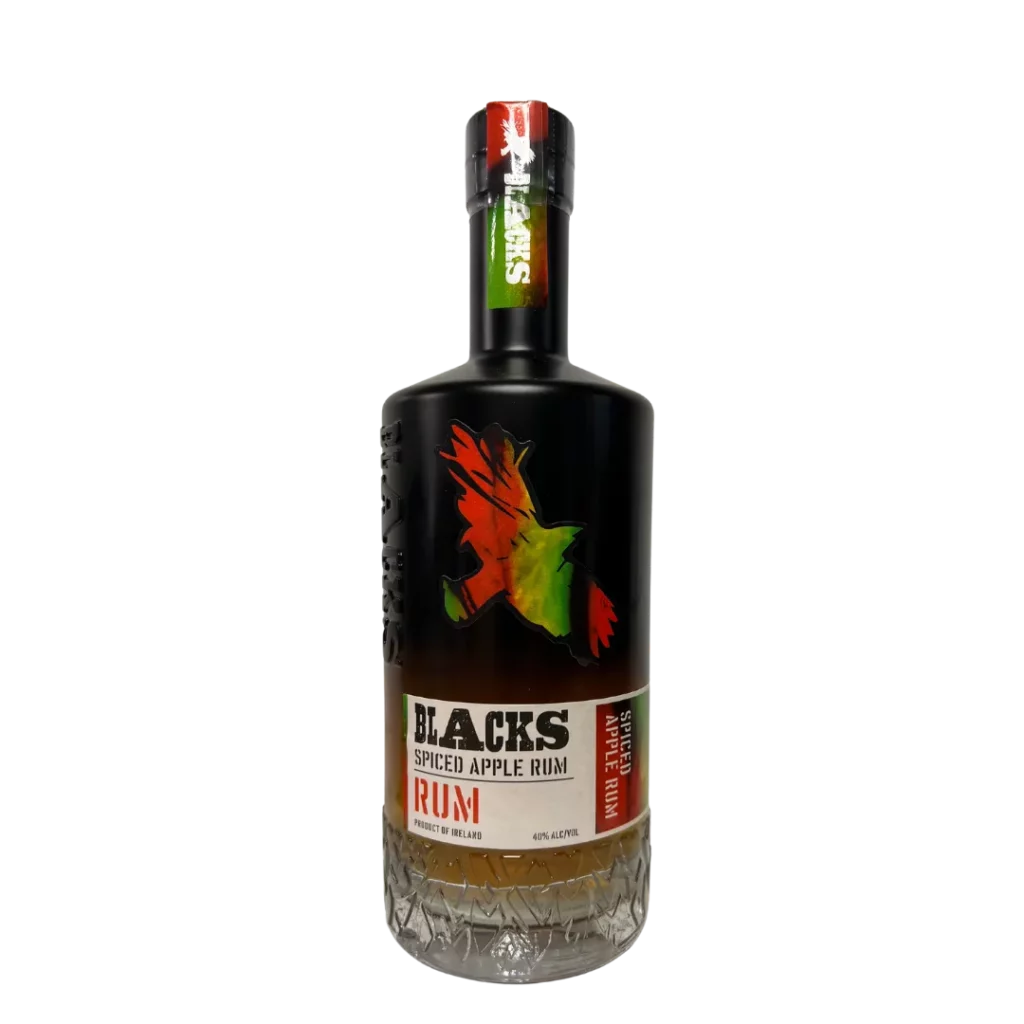 Blacks Spiced Apple Rum — fruitige appelrum met kaneel en kruidnagel, ideaal voor cocktails.