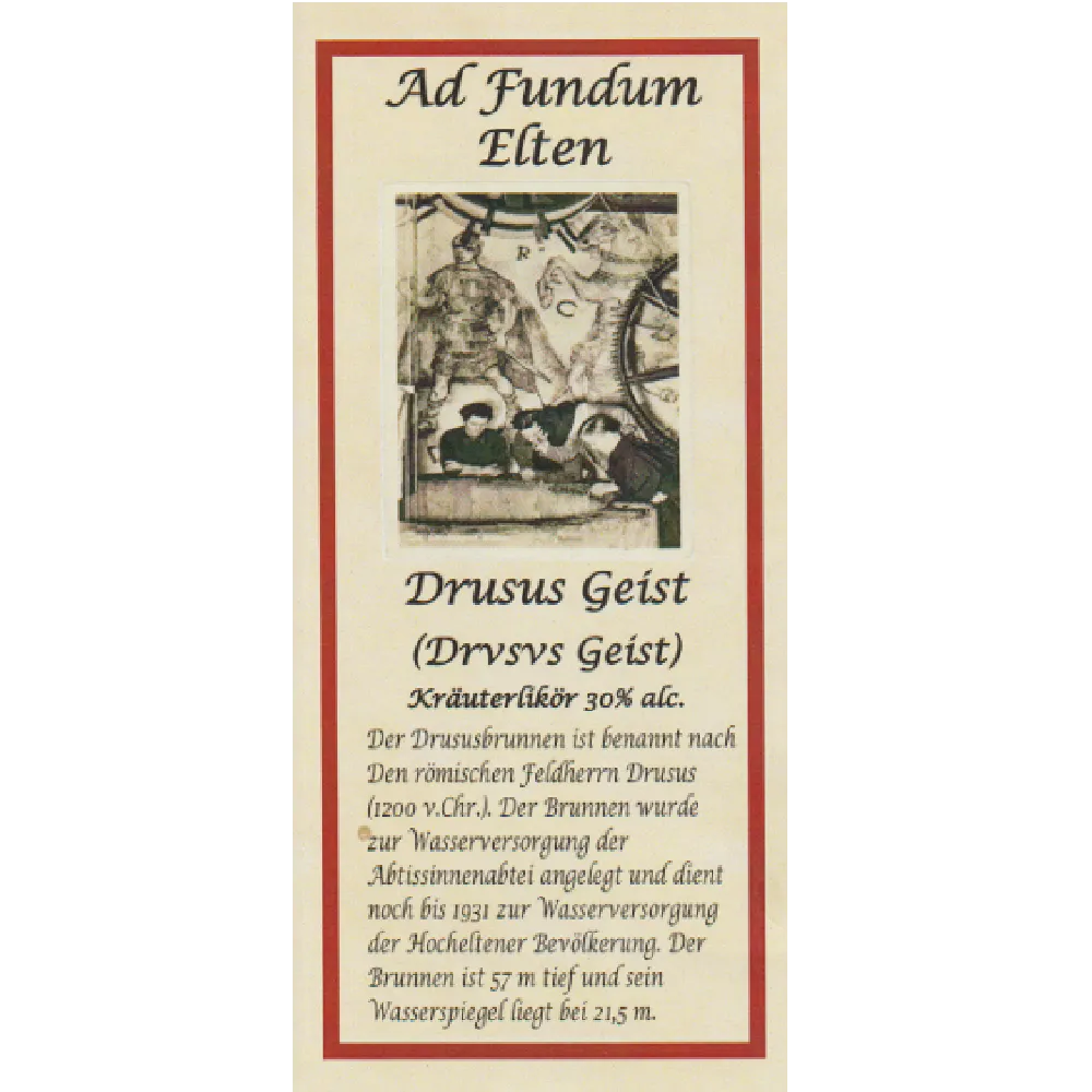Drusus Geist Label Ad Fundum Elten